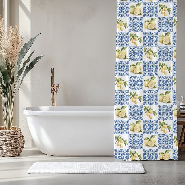 Blue Tile French Country Lemon Pattern (Creator Uploaded)