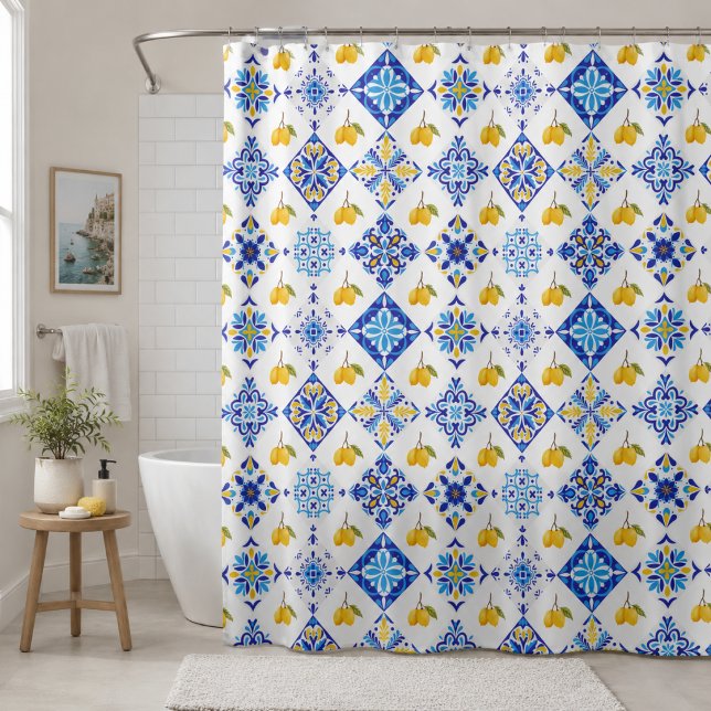 Blue Tile French Country Lemon Pattern  (Creator Uploaded)