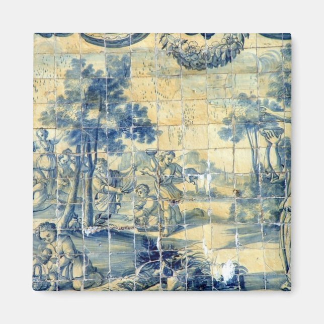 Blue tile magnet (Front)