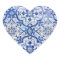 Blue Tile Portuguese Azulejo Heart Sticker