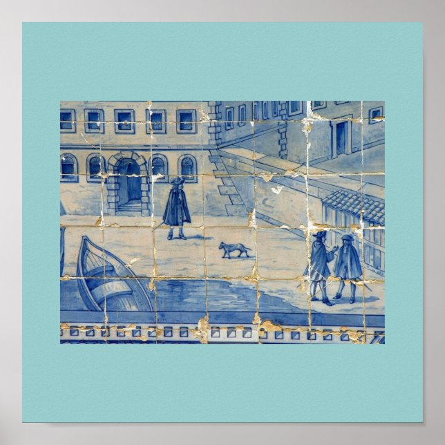 Blue tile poster (Front)