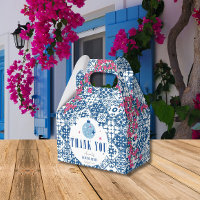 Blue Tile Santorini Greek/ Spanish Baby shower