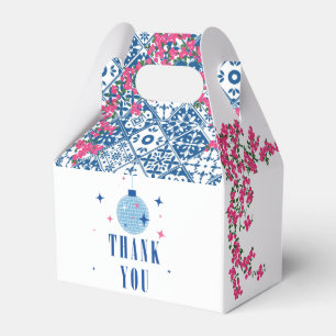 Blue Tile Santorini Greek/ Spanish themed party Favor Box