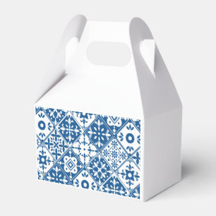 Blue Tile Santorini Greek/ Spanish themed party Favor Box
