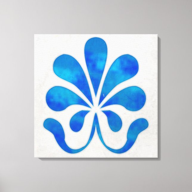 Blue tile wall art 24x24 (Front)