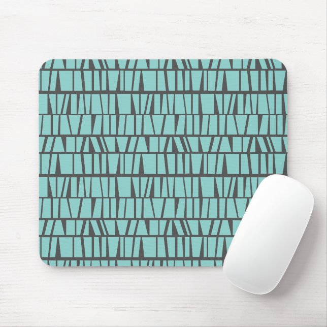 Blue Tiles Mouse Pad (With Mouse)
