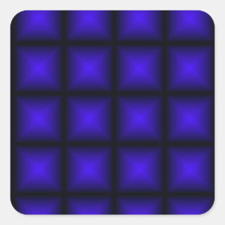 BLUE TILES SQUARE STICKER