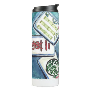 Blue Tiles Thermal Tumbler