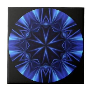 Blue Time Warp ~ Inspired By The Milky Way Galaxy Tile