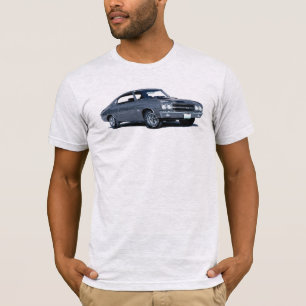 Blue tint halftone '70 Chevelle t-shirt