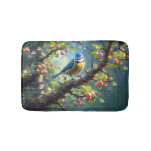 Blue Tit 1 Bath Mat