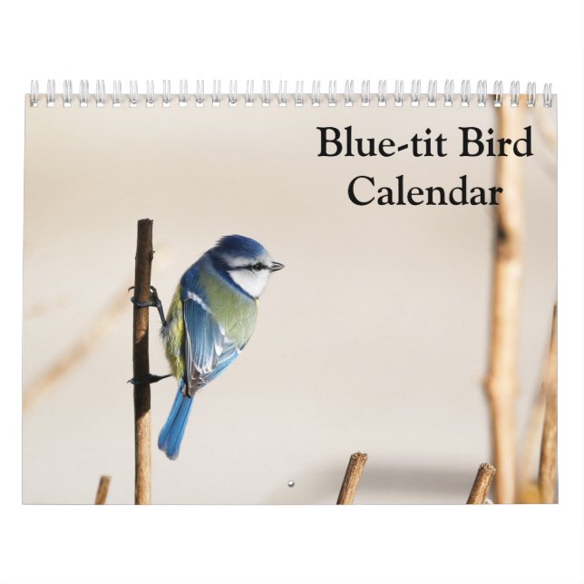 Blue-Tit Bird 2026 calendar (Cover)