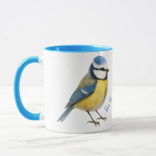 Blue Tit Bird Mug Nature Lover Gift