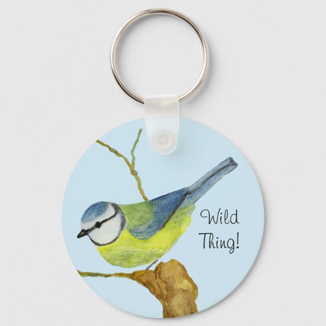 Blue Tit Keychain (Front)
