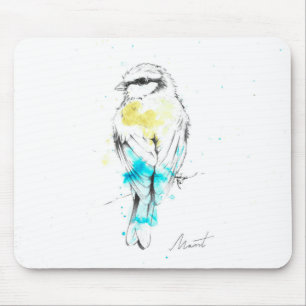 Blue Tit Mouse Pad