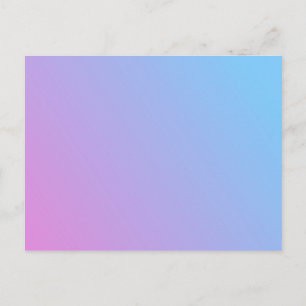 Blue to Pink Ombre Postcard