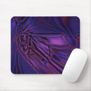 Blue to purple faded texture and digital scratches mouse pad
