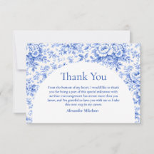 Blue Toile Floral Graduation Party