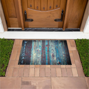 Blue Toned Slats Doormat