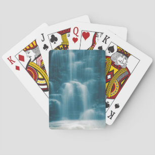 Blue toned Waterfall Playing Cards