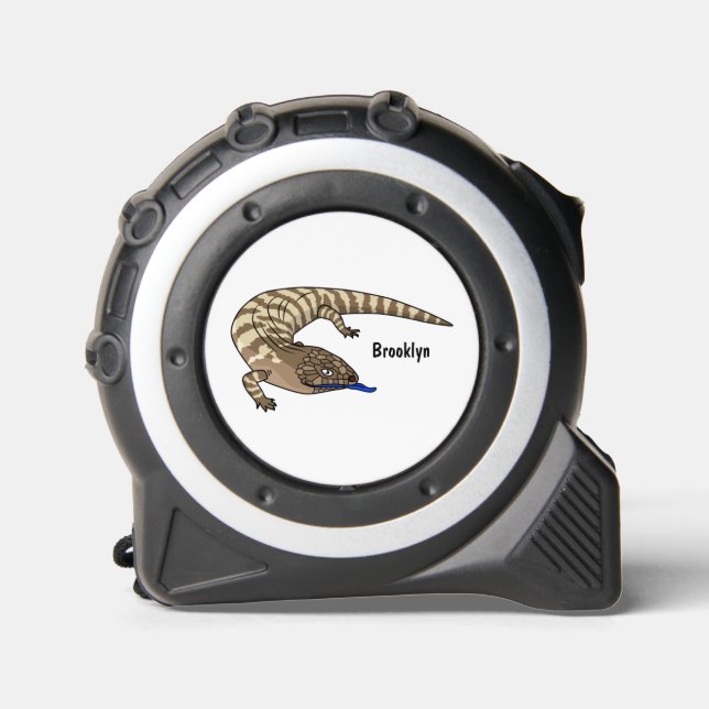 Blue tongue lizard reptile cartoon  1 (Front)