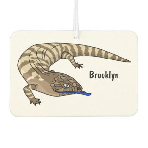 Blue tongue lizard reptile cartoon  air freshener