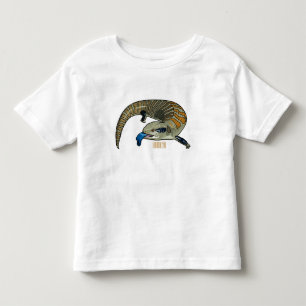 Blue-tongued skink cartoon illustration toddler t-shirt