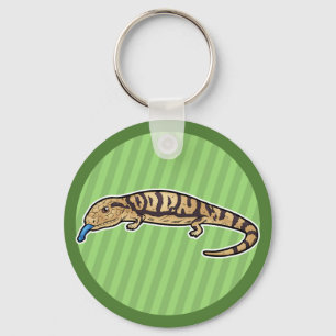 Blue Tongued Skink Keychain