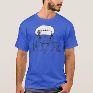 Blue Tongued Skink Lizard Cook Chef Funny Cooking  T-Shirt