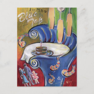 Blue Top Postcard