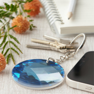 Blue Topaz 2 Keychain