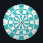 Blue Topaz And White Dartboard<br><div class="desc">Blue Topaz And White Dart Board</div>