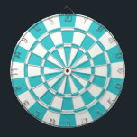 Blue Topaz And White Dartboard<br><div class="desc">Blue Topaz And White Dart Board</div>