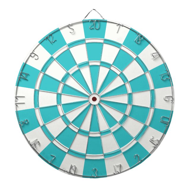 Blue Topaz And White Dartboard (Front)