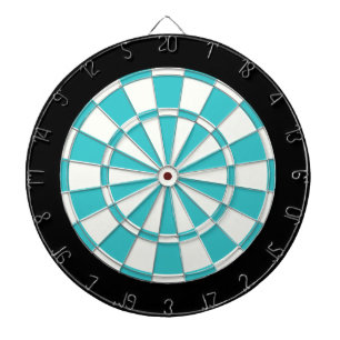Blue Topaz Black And White Dartboard