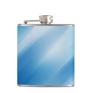Blue topaz hip flask