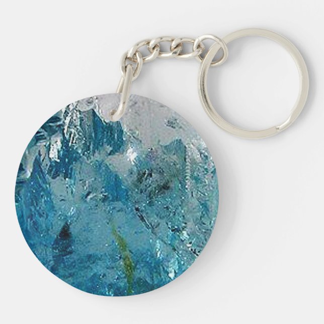 Blue Topaz Keychain (Back)