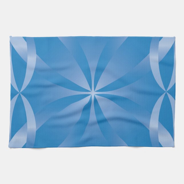 blue topaz pattern kitchen towel (Horizontal)