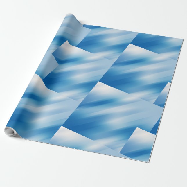 Blue topaz wrapping paper (Unrolled)