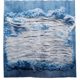 Blue torn denim jeans texture with space for text