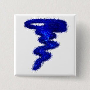 Blue Tornado 2 Inch Square Button