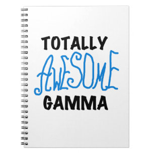 Blue Totally Awesome Gamma Gifts Notebook