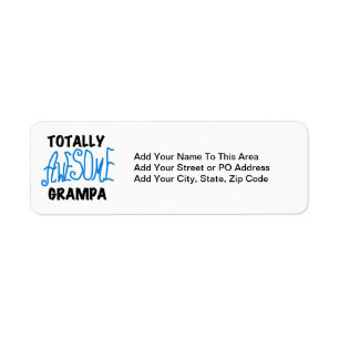Blue Totally Awesome Grampa T-shirts and Gifts