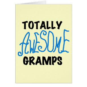 Blue Totally Awesome Gramps T-shirts and Gifts