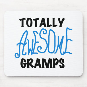 Blue Totally Awesome Gramps T-shirts and Gifts Mouse Pad