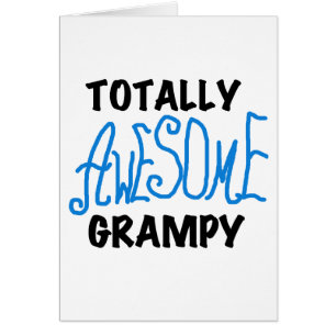 Blue Totally Awesome Grampy Tshirts and Gifts