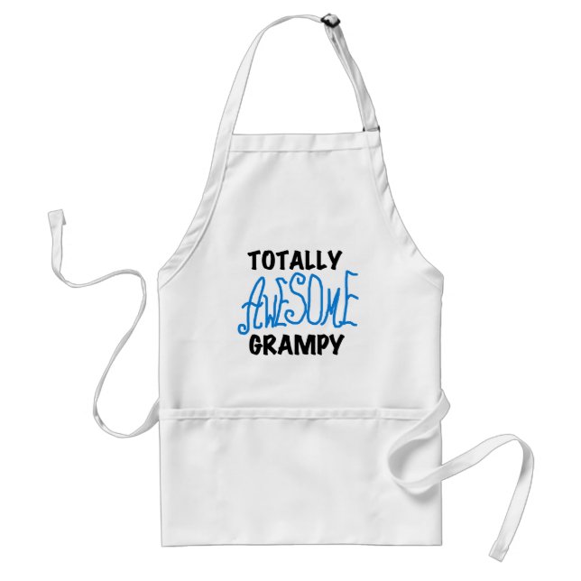 Blue Totally Awesome Grampy Tshirts and Gifts Standard Apron (Front)