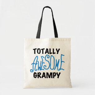 Blue Totally Awesome Grampy Tshirts and Gifts Tote Bag