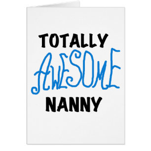 Blue Totally Awesome Nanny T-shirts and Gifts