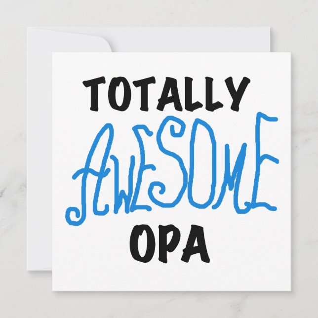 Blue Totally Awesome Opa T-shirts and Gifts (Front)